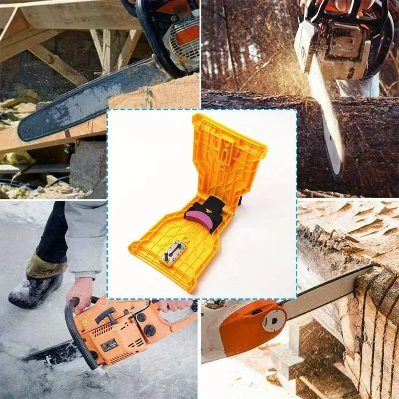Chainsaw Teeth Sharpener Sharpens Self Bar Mount Chain Grinder Sharpening Tools
