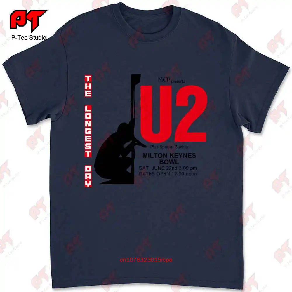 Vintage 1985 U2 The Longest Day Milton Keynes Concert T Shirt HMI9