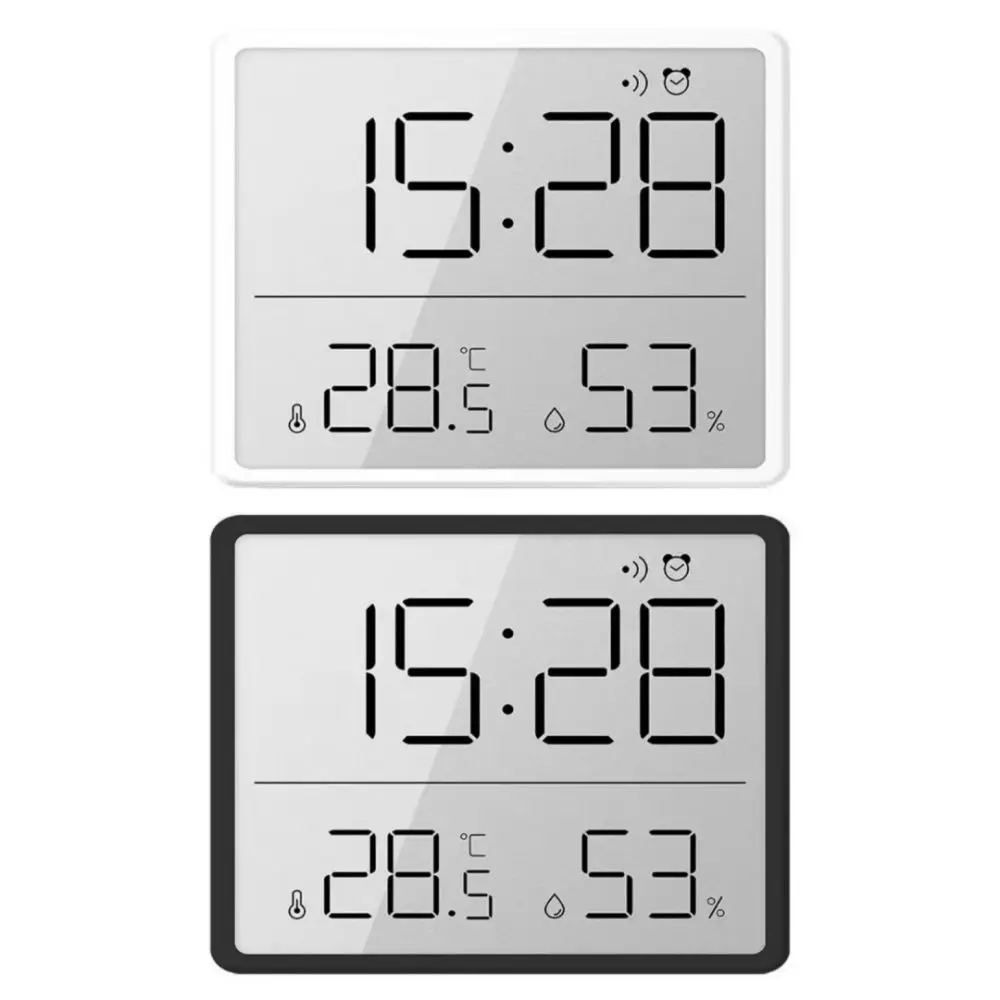 Magnetic Hanging Clock Ultra Thin Digital Display Digital Alarm Clock Humidity Sensing Large LCD Screen Room Thermometer