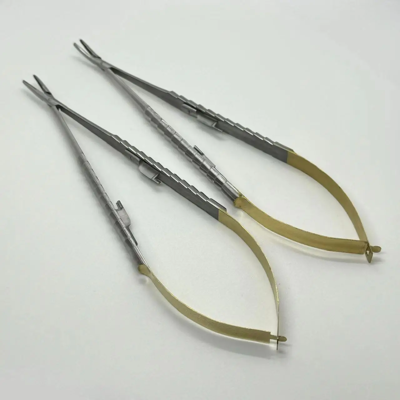 1pc Needle Holder Or Tweezers, Long straight and Curved Tip Castroveijo, Dental Tweezers And Pliers TC, Medical Tools.