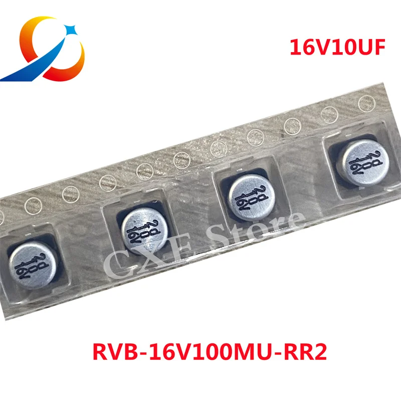 

50PCS SMD Electrolytic capacitors 16V10UF Volume 5X5.5MM ELNA RVB Series RVB-16V100MU-RR2 10UF 16V NEW