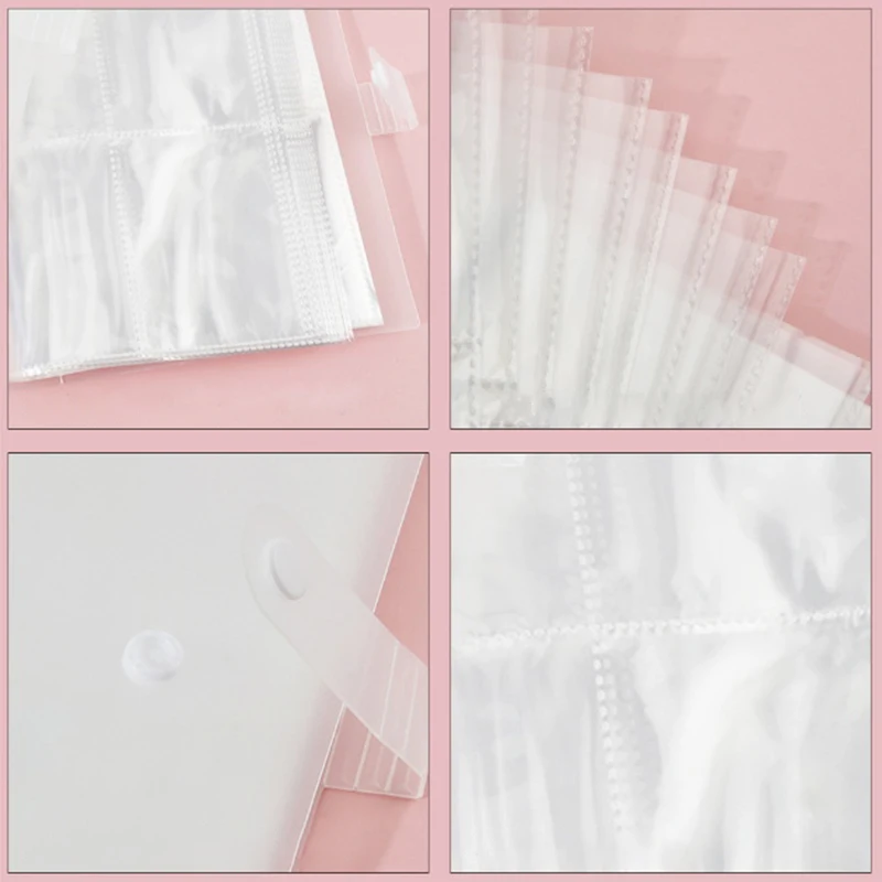 透明なマニキュアノート,ネイルアート用のアルバム,ステッカー収集ツール,デカールオーガナイザー,84グリッド,1個