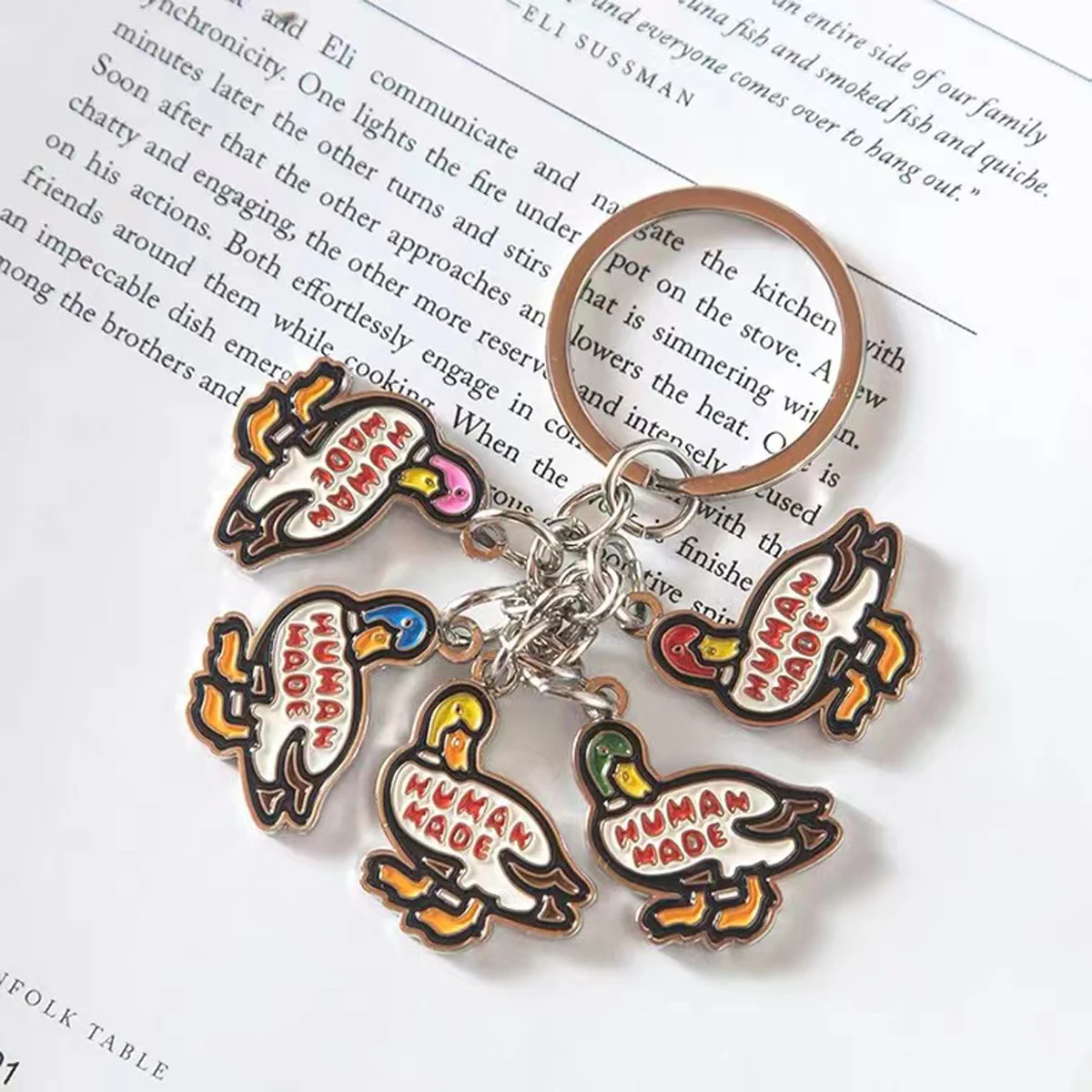 

HMUAN Colorful Duck Head Keychain Bag Pendant Accessories