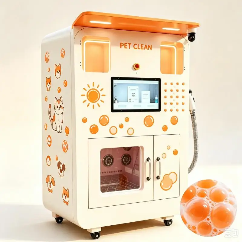 Pet Wash Vending Machine Automatic Animal Bathing Equipment Dog Grooming Station Smart Care System Customized
