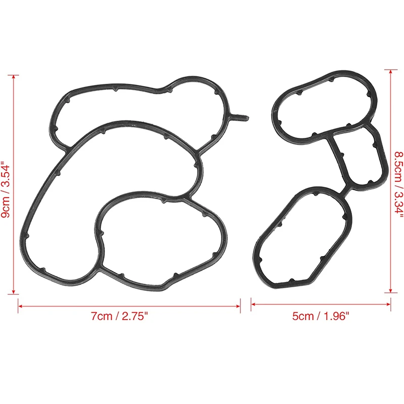 Penutup Gasket dudukan Filter pendingin minyak untuk BMW E46 E90 E81 E87 E84 E60 1 set 11427508971 11427508970