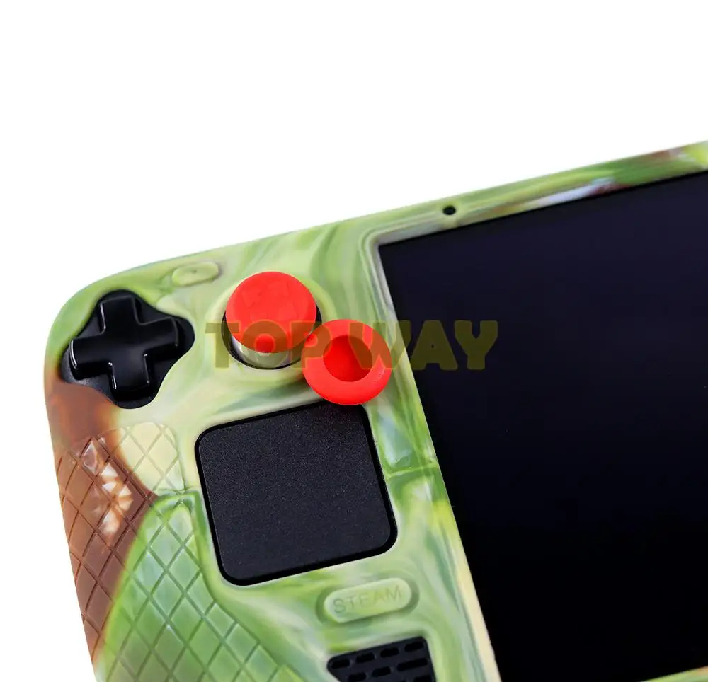 10 шт. сменные аналоговые ручки для большого пальца, колпачки для контроллера Steam Deck, высококачественная ручка, силиконовые колпачки, запасные части
