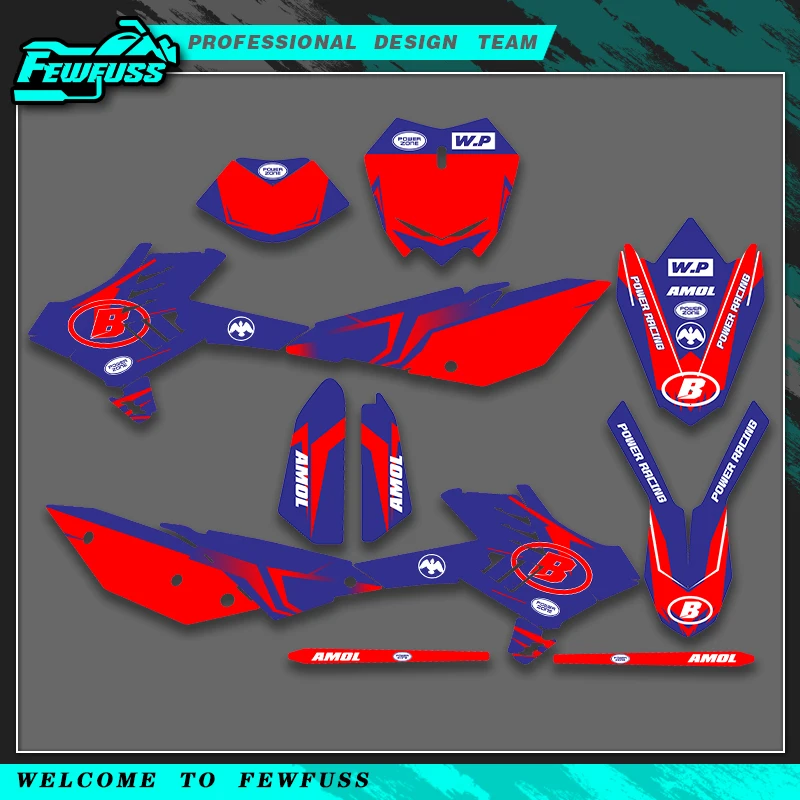 

Fewfuss полная графика наклейки наборы мотоциклетный фон индивидуальный номер для BETA RR 2010 2011 2012