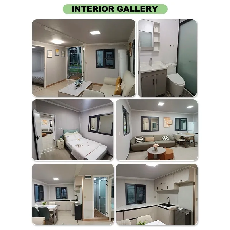 YG Customized Expandable Prefab House 40Ft Modular Home With 2 Bedrooms Steel Frame Sandwich Panel For Family Living Top Quality