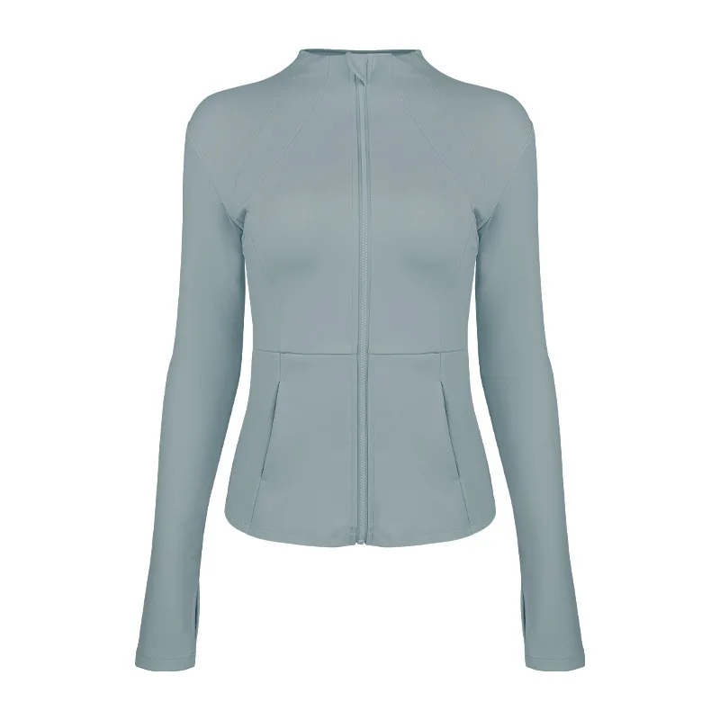 قمم رياضية، قمصان نسائية بأكمام طويلة، قمصان خريفية ضيقة للجري، كرة الريشة، ملابس اليوغا، ملابس اللياقة البدنية #5