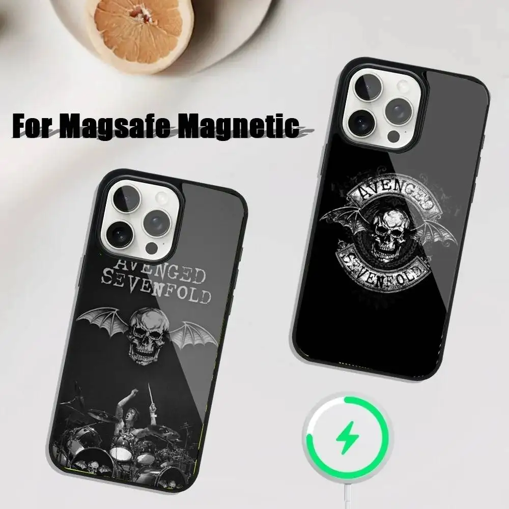 

A-Avenged S-Sevenfold Band Phone Case For iPhone 16,15,14,13,12,11,Plus,Pro,Max Mini Magsafe Magnetic Wireless Charging