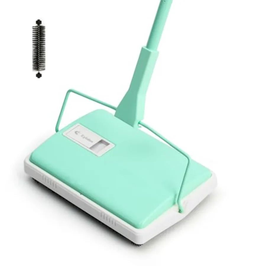 

X-Large Carpet Sweeper - Quiet Manual Sweeper for Carpets and Rugs 1 Extra Refill Roller Brush Non-Electric Hand Push Quietly C