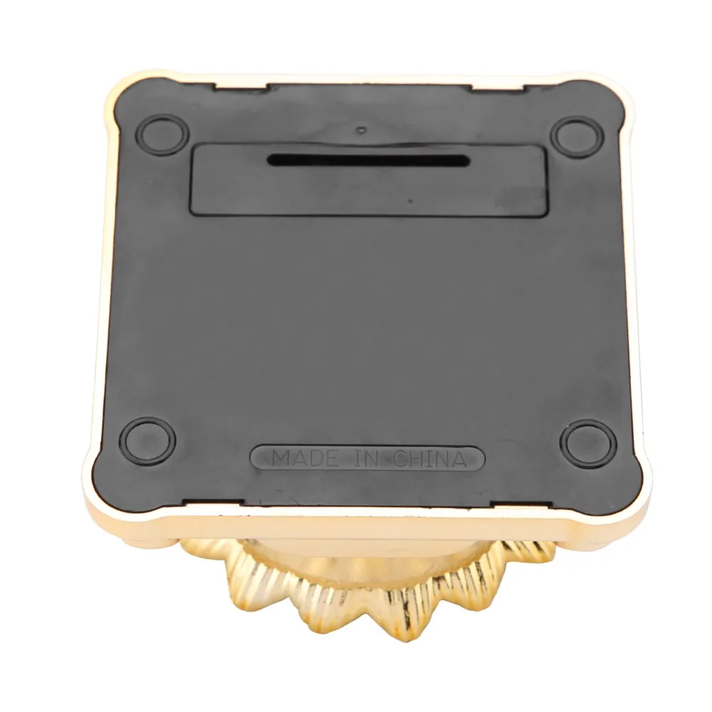 

360 Degree Rotation Solar Showcase LED Lights Gold/Silver Color Display Stand ABS Tray Solar Powered Ring Display Phone Display