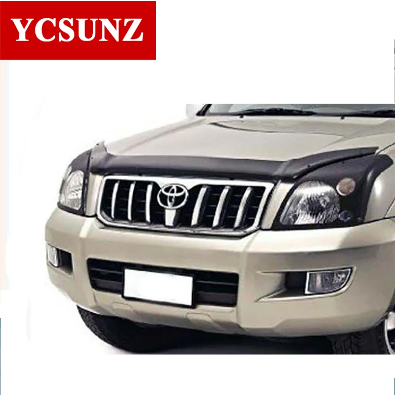 Bonnet guard For Toyota Land Crusier Prado Fj120 LC120 2003 2004 2005 2006 2007 2008 2009 Tinted Guard Hood Deflector