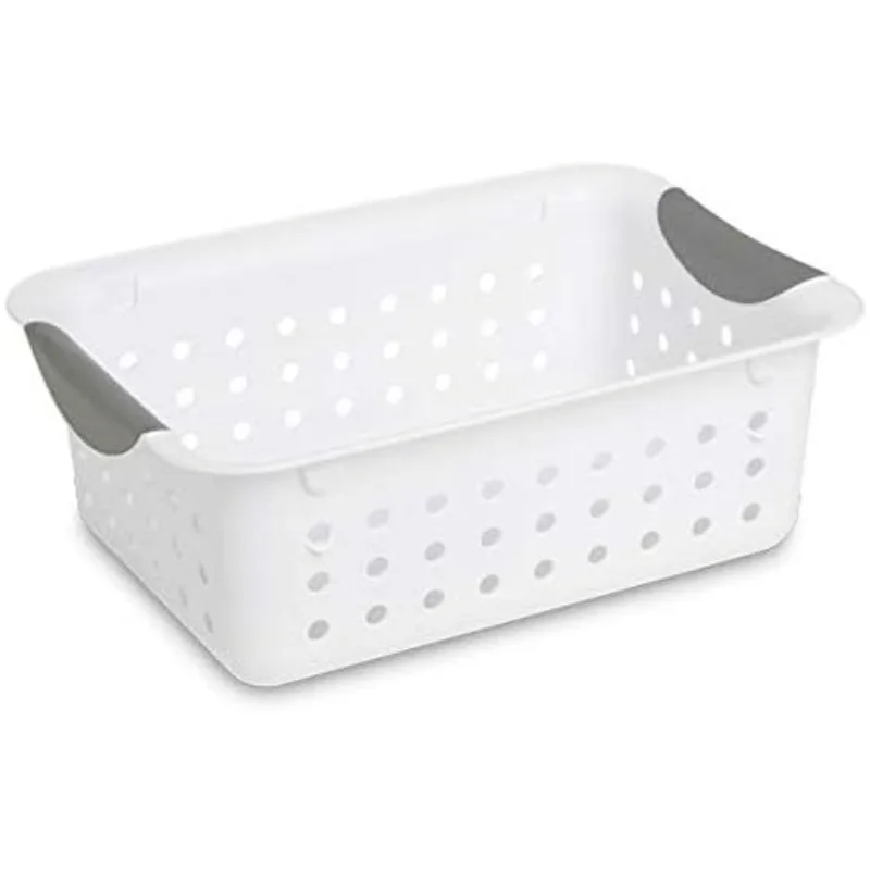 

Small Ultra Basket, Storage Bin to Organize Closets, Cabinets, Pantry, Shelving and Countertop Space, White, 36-Pack