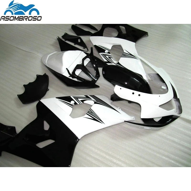 Motorcycle Fairing kit For SUZUKI K4 K5 GSXR 600 750 2004 2005 plastic racing gsxr600 fairings LX57 black white