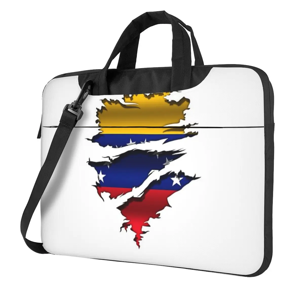 Venezuela Flag Crossbody Laptop Bag Case Computer Bag Resistant Protective Notebook Pouch for Macbook Pro Lenovo