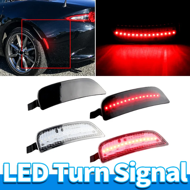 

LED Dynamic Sequential Side Marker Light FOR Mazda MX-5 Miata Club GS GT GX Grand Touring Sport Convertible 2-Door NA1J-51-5F0B