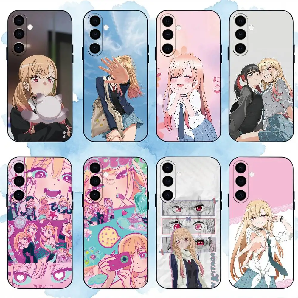 My Dress-Up D-DarlingS Phone Case For Samsung Galaxy A73,A72,A71,A70,A53,A52,A51,Soft Silicone Black Cover