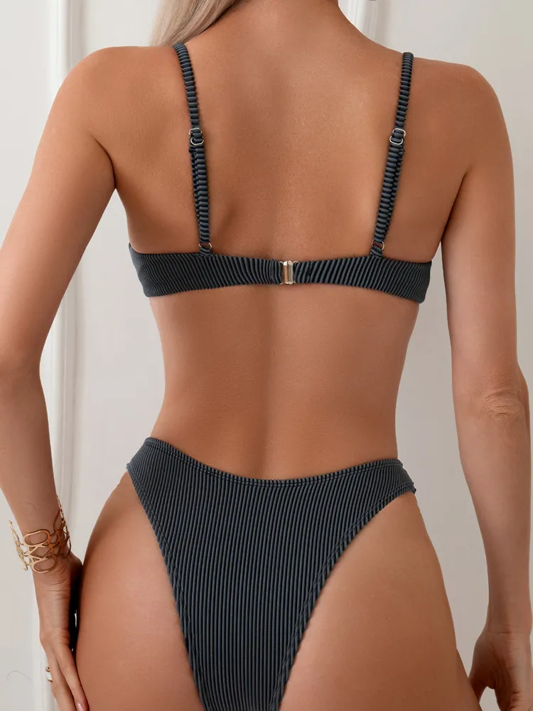 Sexy Bikini Set Push Up Swimwear Women 2025 Beach Wear Two-Piece Swimsuit Woman Brazilian Biquini Thong Bathing Suit Monokini