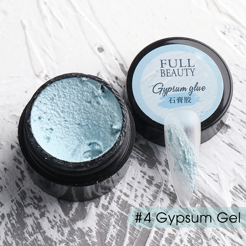 Soak Off Gesso per unghie Decorazioni per unghie fai da te Smalto per unghie Lacca 3D Sabbia Texture Gel per gesso Gel per unghie Decorazione per smalto per unghie