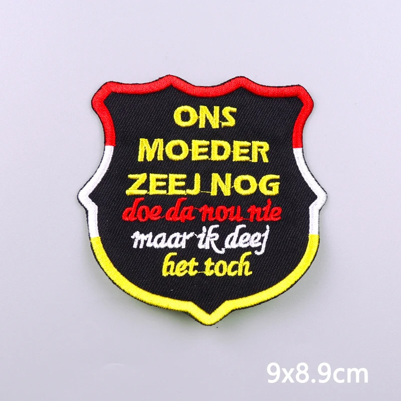 Nederland Oeteldonk embleem borduurpatch opstrijkbare patches voor kleding DIY ster hart carnaval voor Nederland versieren badge