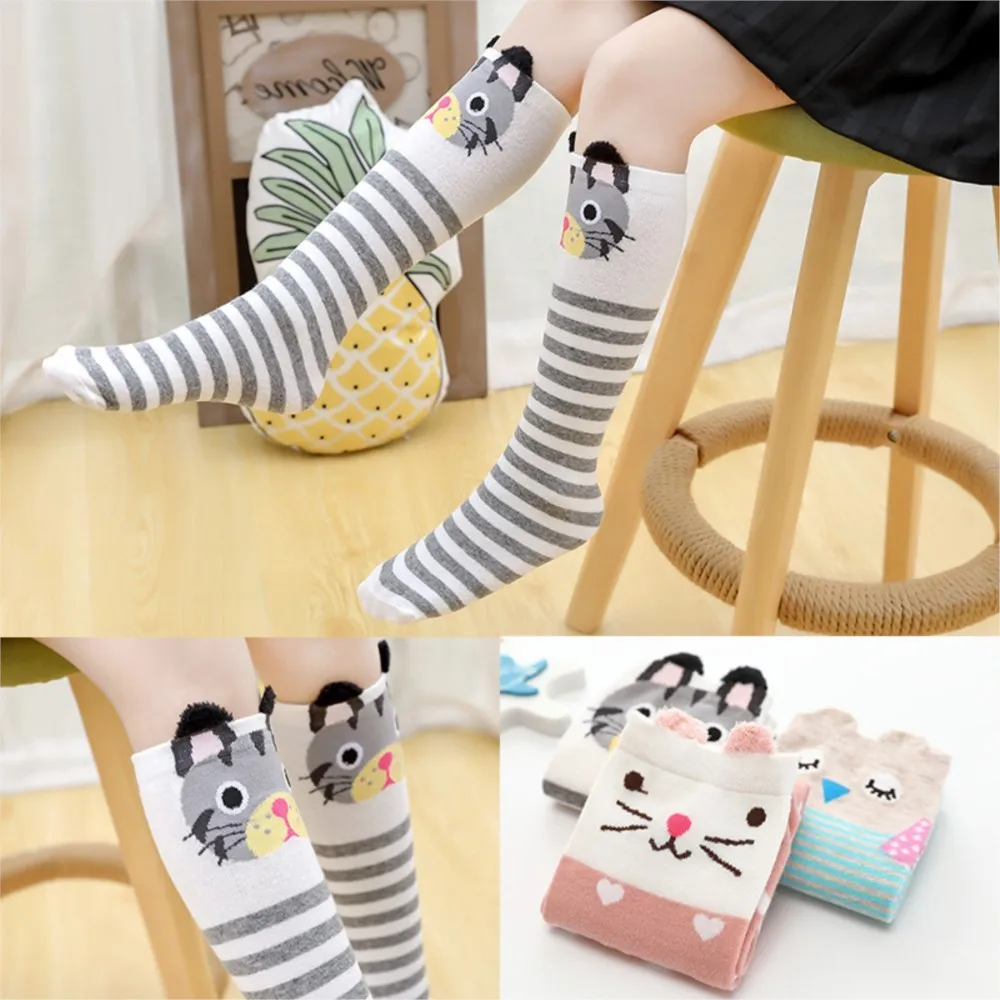 Kids Socks Spring and Autumn New Cotton Socks Three-dimensional Cartoon Straight Stockings Girl Leg Warm Baby Sock