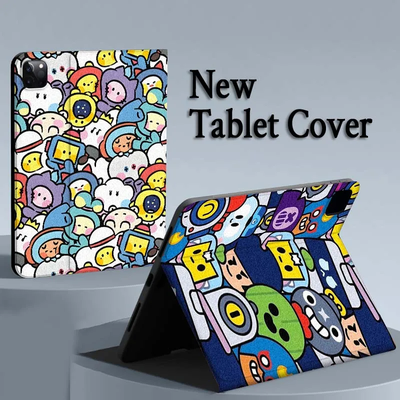 

Trendy graffiti cartoon Pattern For iPad Air Mini Pro 7 6 5 9.7 11 10.5 12.9 Automatic Sleep/Wake Tablet Case