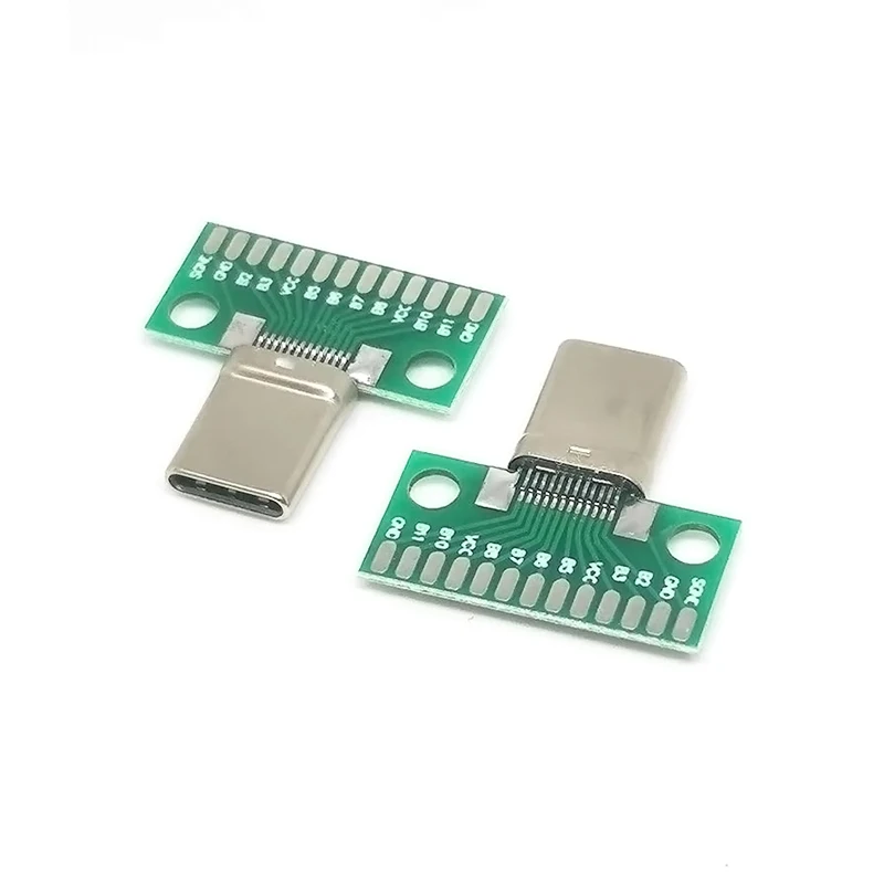

USB 3.1 Type-C Connector Male/Female Type c Test PCB Board Universal Board with USB3.1 24P Port Test Board Socket Connector