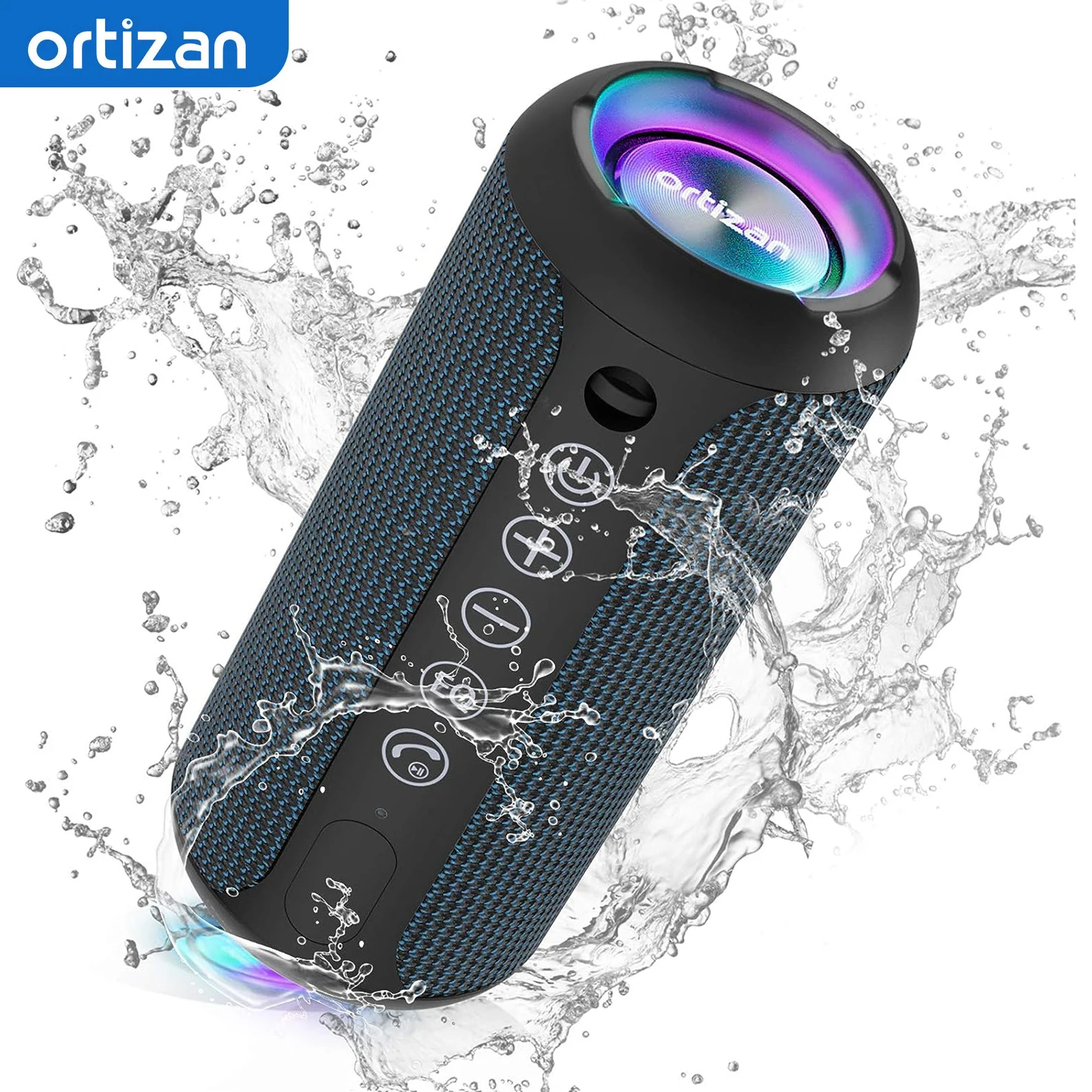 

Bluetooth Speaker with HD Sound, Portable Wireless, IPX7 Waterproof, 30H Playtime, TWS Pairing, for Home/Party/Outdoor/Beach