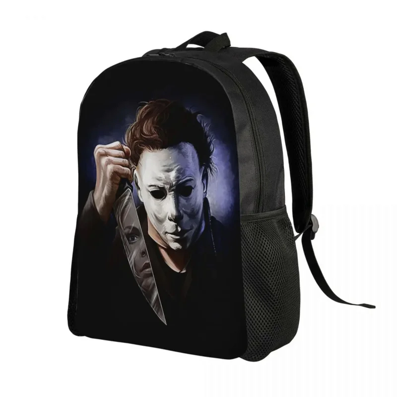 Michael Myers Halloween Killer Travel Backpack Women Men School Computer Bookbag Horror Movie College Student Daypack Bags