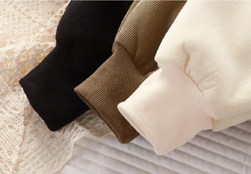Kinderhosen mit Fleecefutter für Jungen und Mädchen, dicke, warme Samthose für Herbst und Winter, gefütterte Freizeithosen, Kinderkleidung 3-12 Jahre – Detail 9