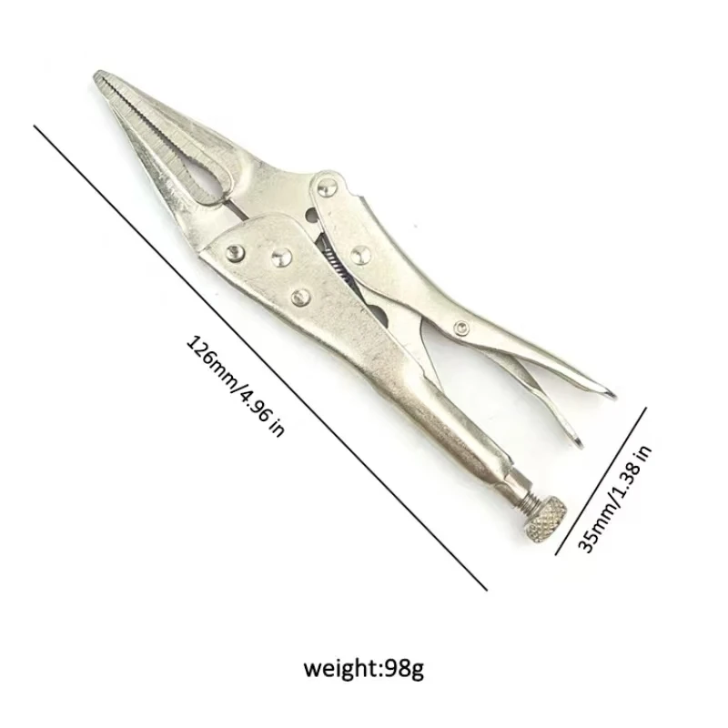 5 Inch Long Nose Locking Pliers 125mm Length