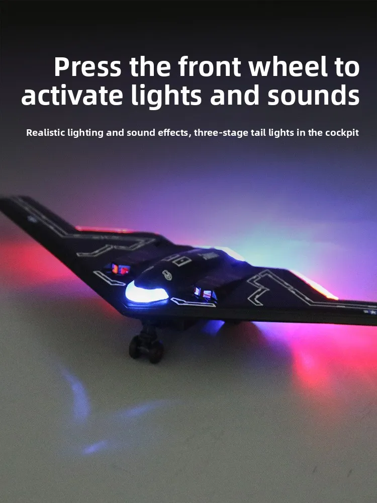 

American B2 Invisible Strategic Bomber Model Toy Plane for Boys Alloy Simulation Fighter Aircrt Static Model Toy for Children