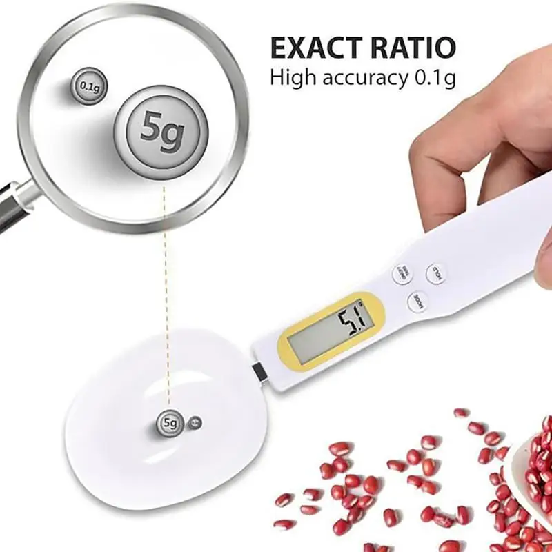 Digital Measuring Spoon Kitchen Scale Spoon With Display Baking Scale Food Scale For Home 500/0.1g For Dispensing Coffee