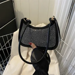 Fashion Vintage Women Handbags Exquisite PU Underarm Bag Casual Women Shoulder Bags Solid Color Zipper Female Handbag Clutch