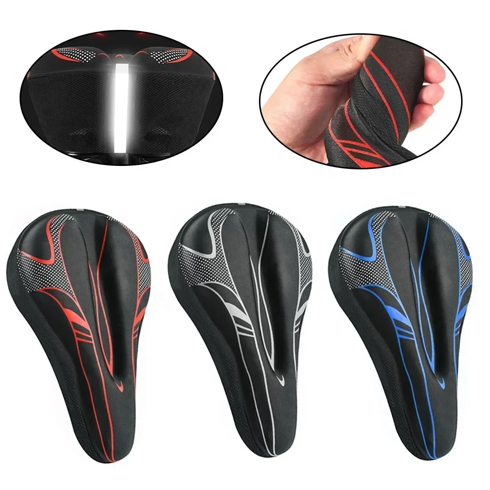 Bicycle Seat Cover Soft Thickened Saddle For Mountain Bike Sponge Foam Seat Cushion Breathable Saddle Cycling Accessories