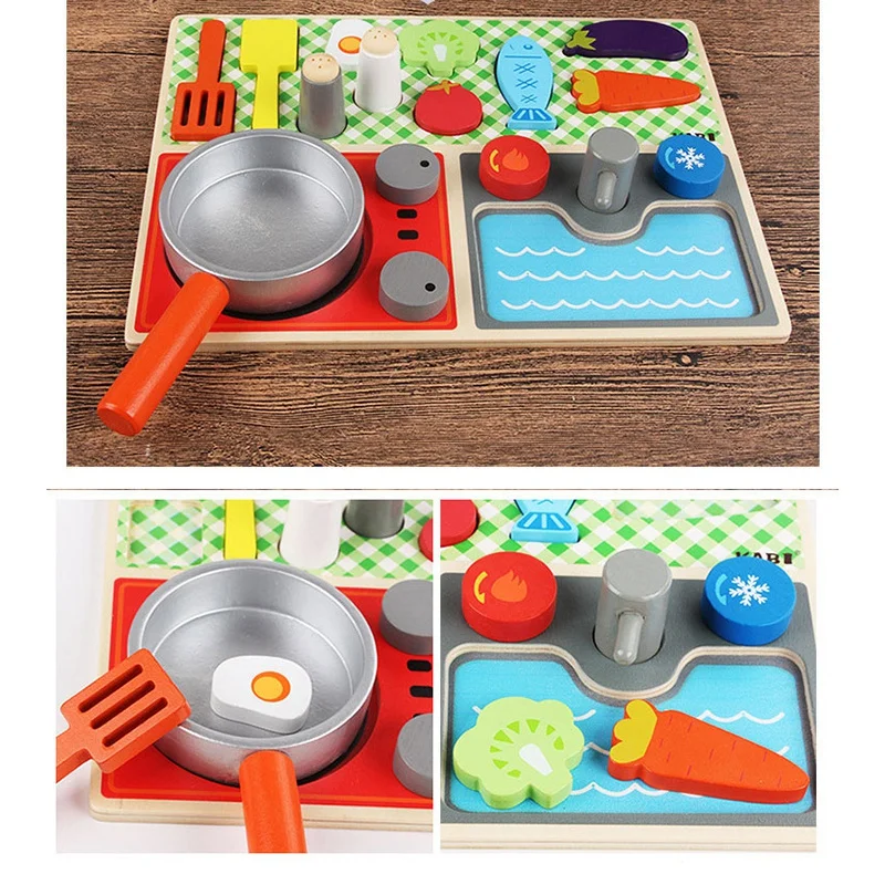 Casa de juego de simulación para niños, juguete para casa de niños, juguetes de cocina, juego de juguetes de frutas, cocina simulada para niños y niñas, educación temprana