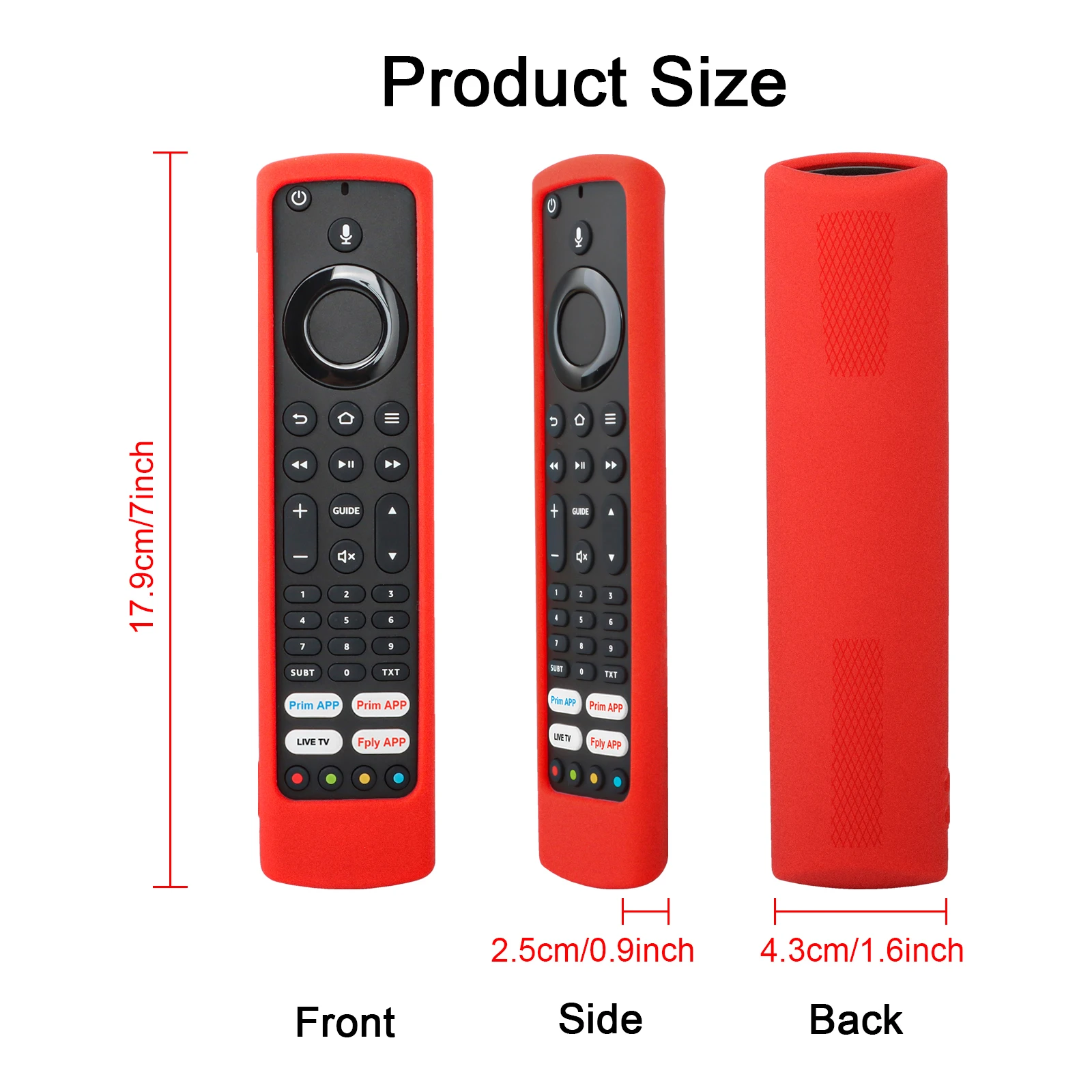 Shockproof Silicone Case Fit for Amazon Fire TV Stick Remote Control 4K Alexa Voice Controller Protective Sheath