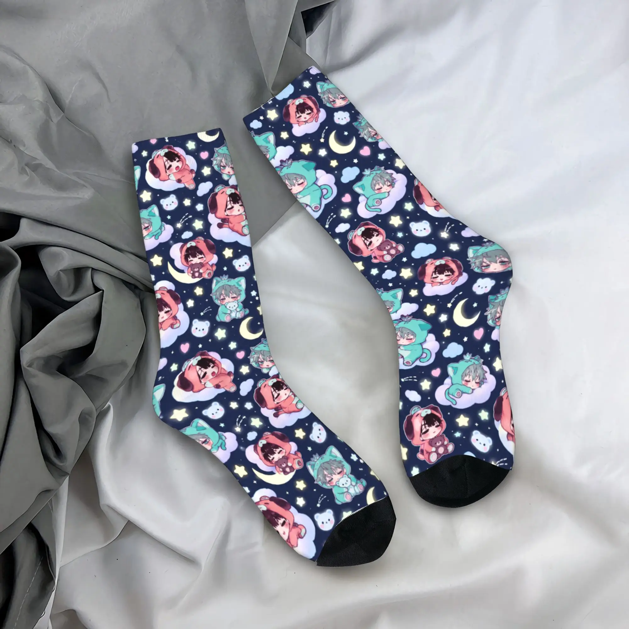 Alien Stage Chibi Stockings  Graphic Kawaii Socks Winter Anti Slip Socks Couple Running High Quality Socks