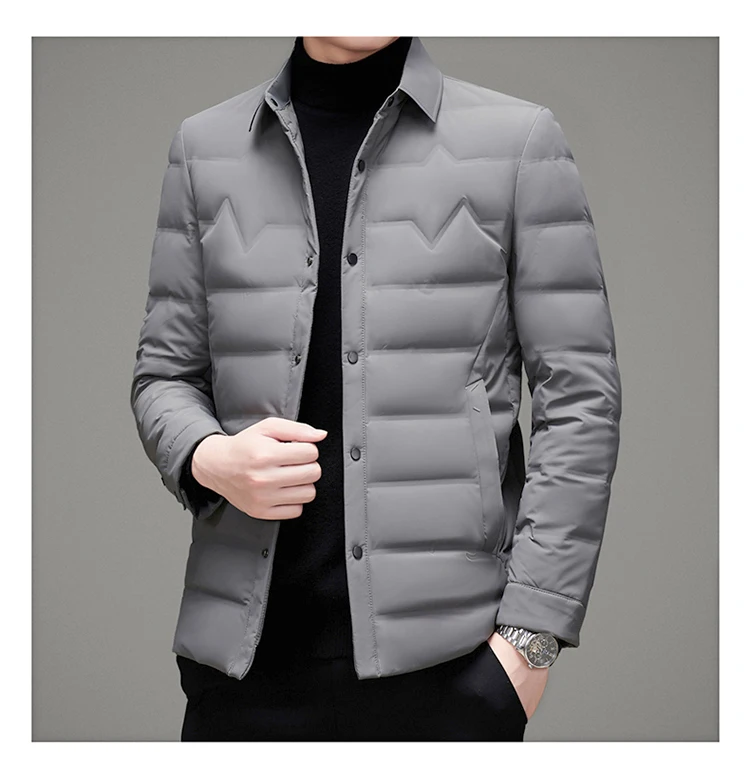 Abrigo de plumón de pato blanco para hombre, chaquetas cálidas a la moda, chaqueta gruesa de talla M-4XL, novedad de invierno 2023