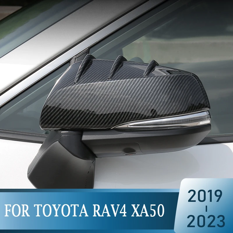 For Toyota RAV4 XA50 2019 2020 2021 2022 2023 RAV 4 XA 50 Hybrid Car Rearview Mirror Side Molding Cover Shell Trim Accessories