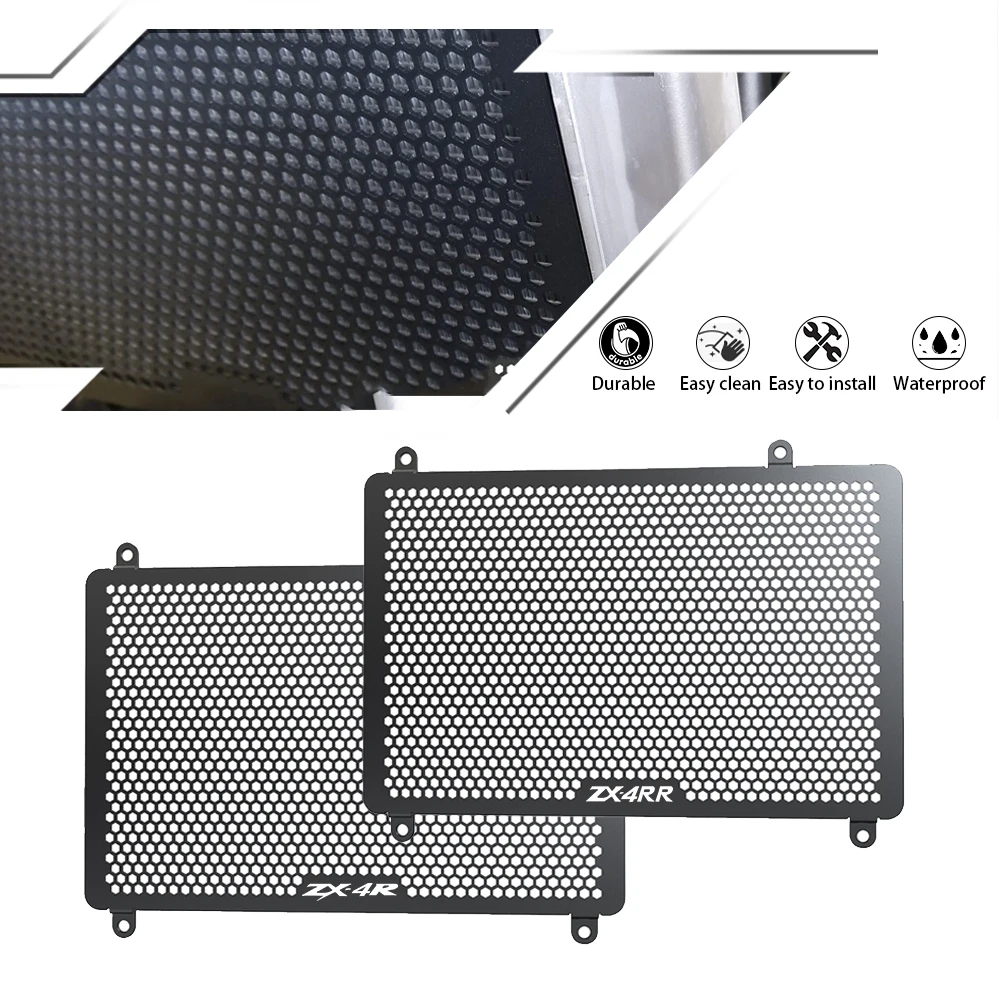 

Motorcycles ZX-4R For Kawasaki Ninja ZX-4R/ZX-4R SE 2023 2024 Aluminum Radiator Guard Grille Cover Protector Protective Grill