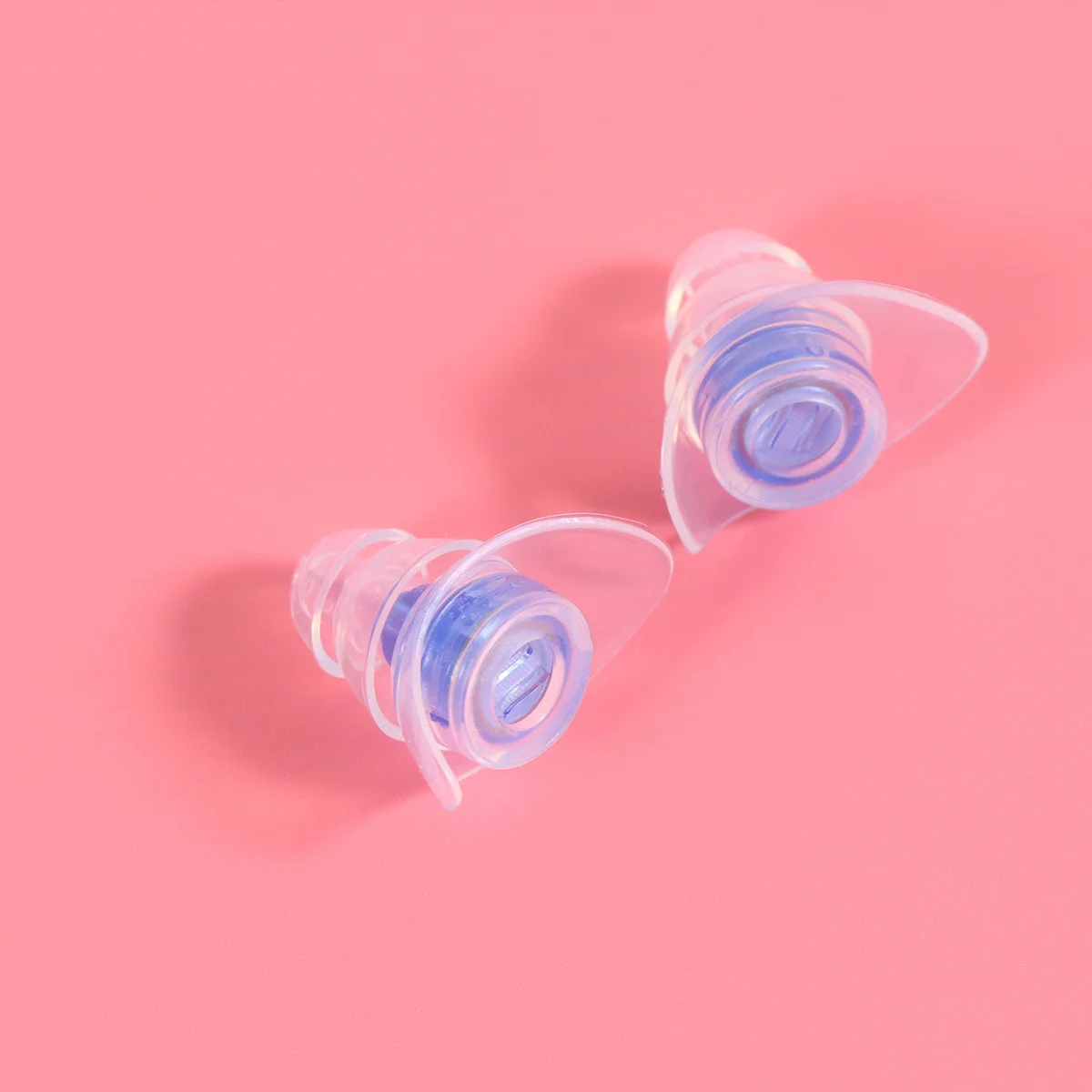 1 قطعة 1 زوج سيليكون الموسيقى الأذن المقابس الأزرق قابلة لإعادة الاستخدام مقاوم للماء للحفلات الموسيقية Dj الطبول اطلاق النار المحمولة حالة وشملت السمع