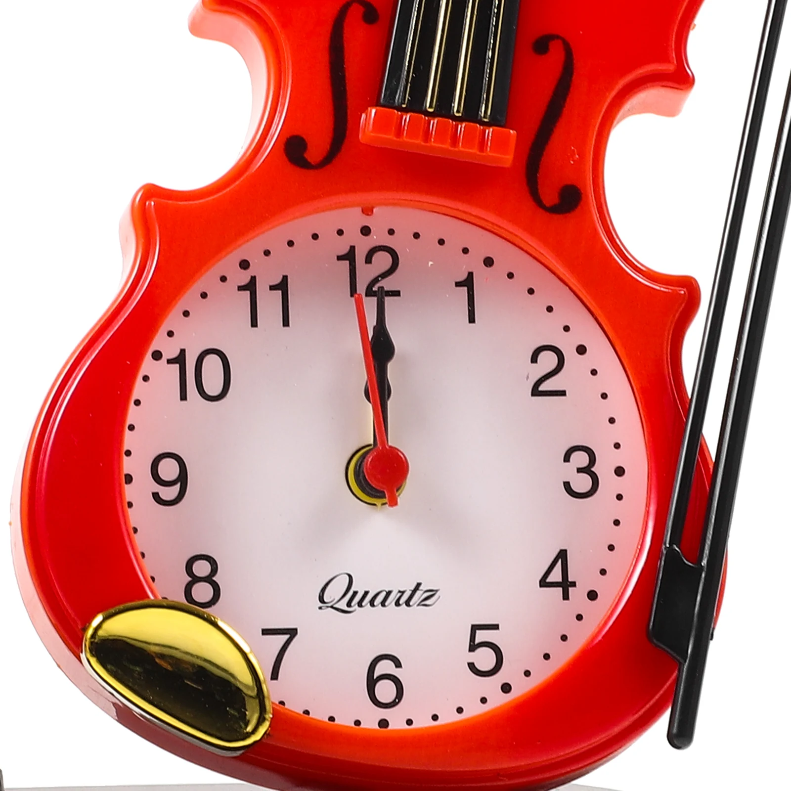 

Desk Clock Plastic Clock Violin Shape Clock Desk Ornament Clock Plastic Alarm Clock