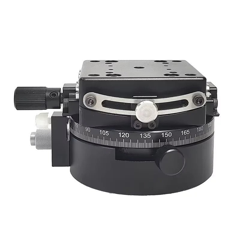 360-degree rotating platform optical adjustment manual two-dimensional combined platform arc degree tilt angle position platform