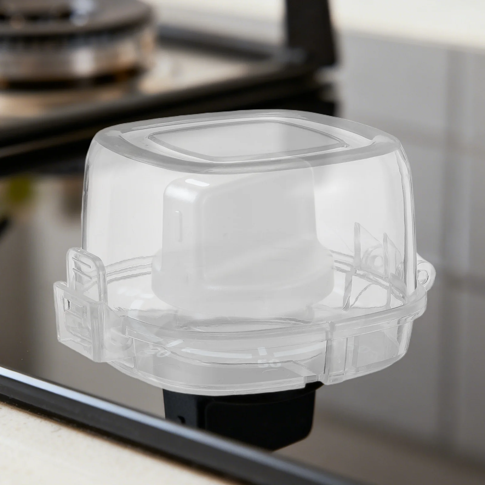 

4Pcs Heat Resistant Stove Knob Covers Universal Fit Safe Gas Oven Protector Transparent Burner Safety Guards for Kitchen