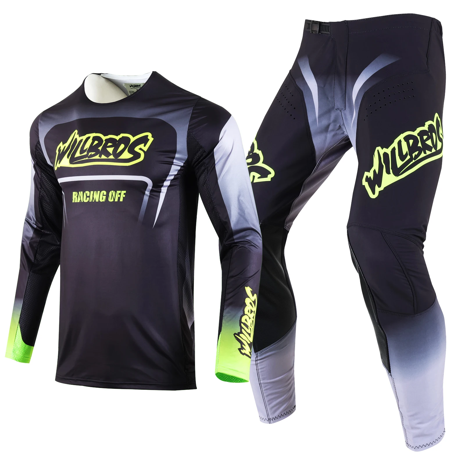 Willbros MX Jersey and Pants Combo Motocross Racing Off Dirt Bike Offroad Riding Enduro Flexair Mach Unisex Gear Set view 5
