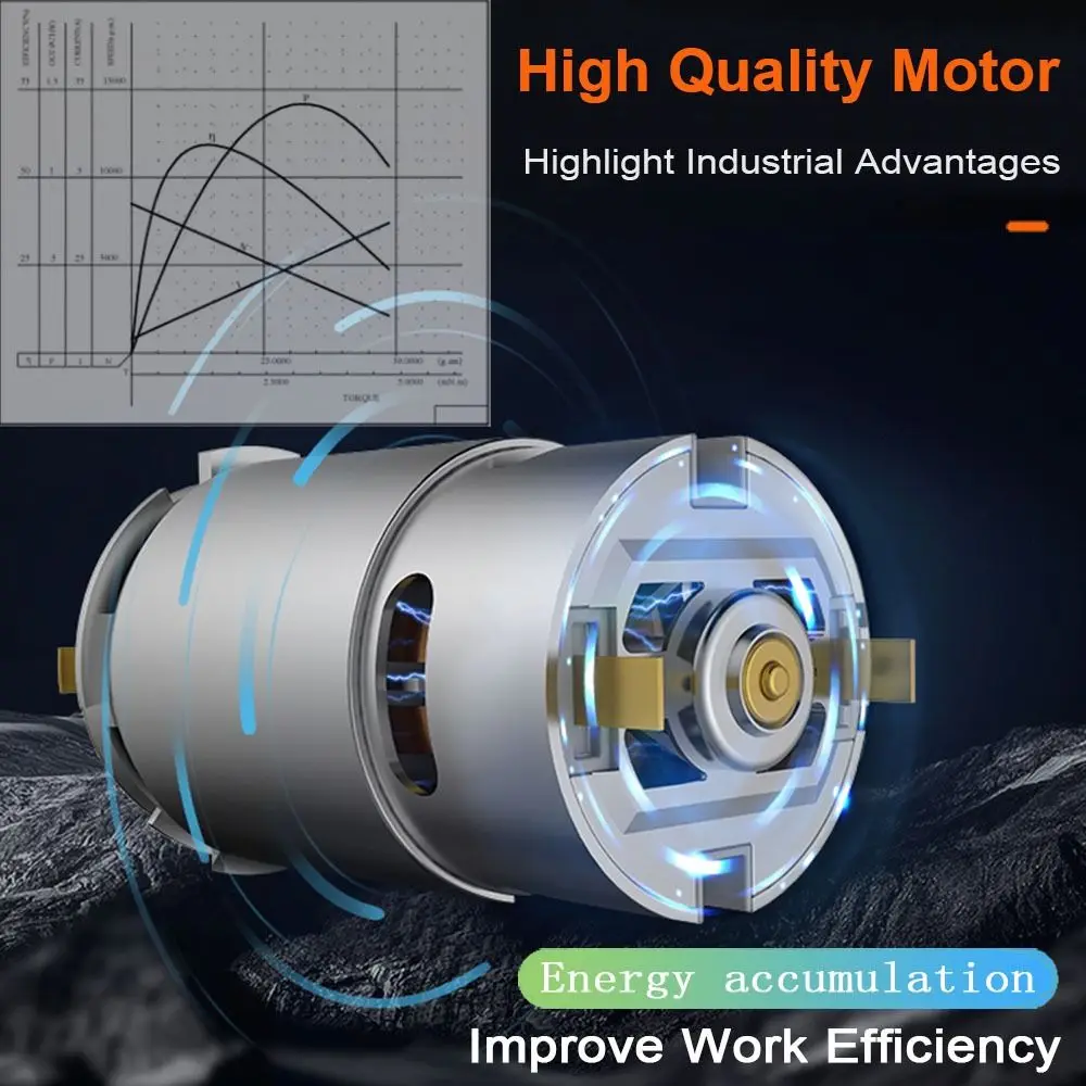 

9/12 Teeth Electric Saw Rechargeable Power Tool Accessories RS550VC DC Motor Lithium Drill Motor Lithium Electric Drill