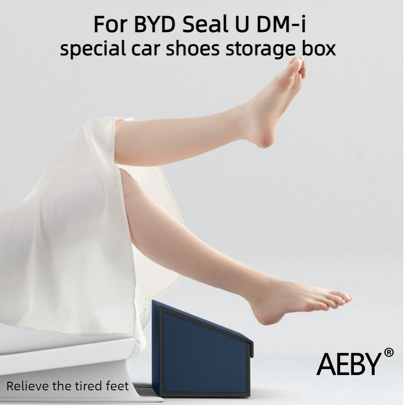 

AEBY For BYD Seal U DM-i 2020-2025 Car Shoe Storage Box Organizer ,High-Capacity Under Seat Storage, Keep Your Car Tidy