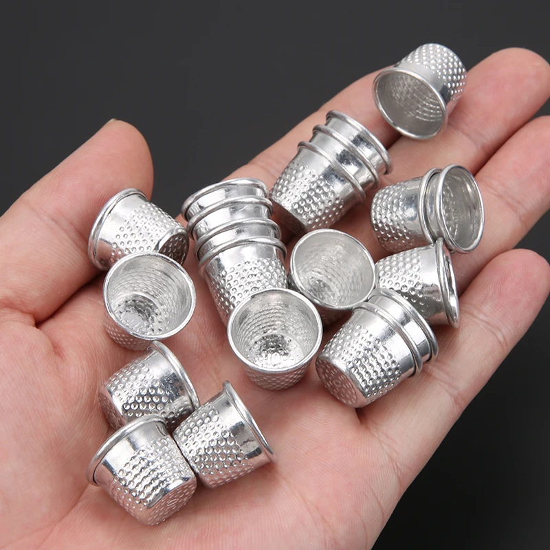 5/10/20pcs Antique Hard Metal Brass Sewing Thimble Needles Partner Finger Protector DIY Sewing Tools